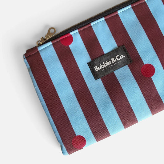 Riscas & Dots Pouch Bag by Bubble & Co. for organising everyday essentials inside your bag