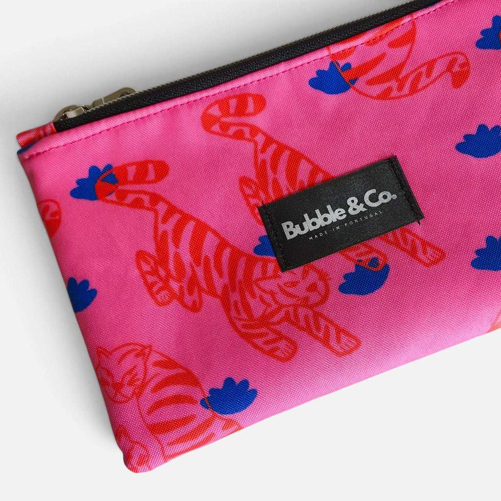Tiger print detail on Bubble & Co. Pouch Bag