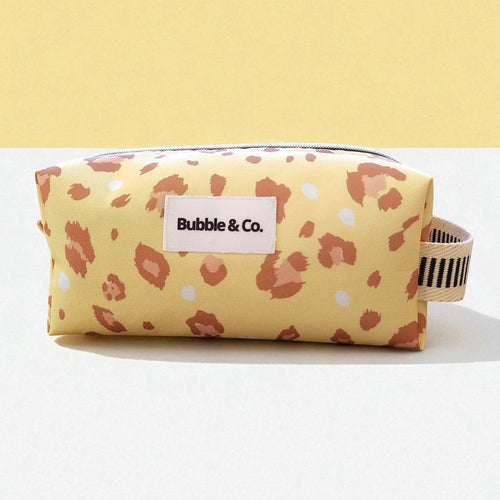 Necessaire tamanho grande com ziper metálico e estampado Ocinha