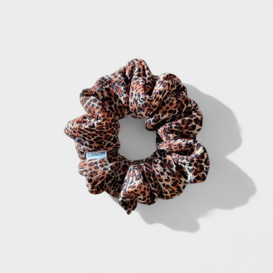 Scrunchie em Chifon estampado Animal Print